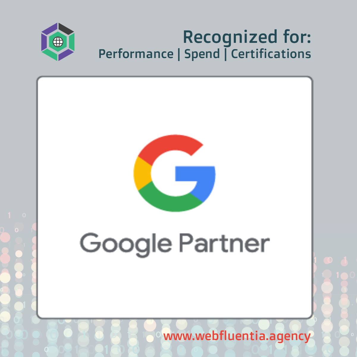 Webfluentia achieves Google Partner status - Excellence in Google Ads management