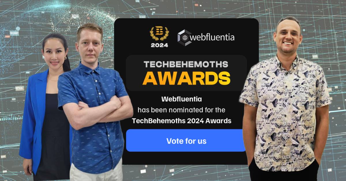 Webfluentia Genomineerd for TechBehemoths Awards... Help ons WINNEN!